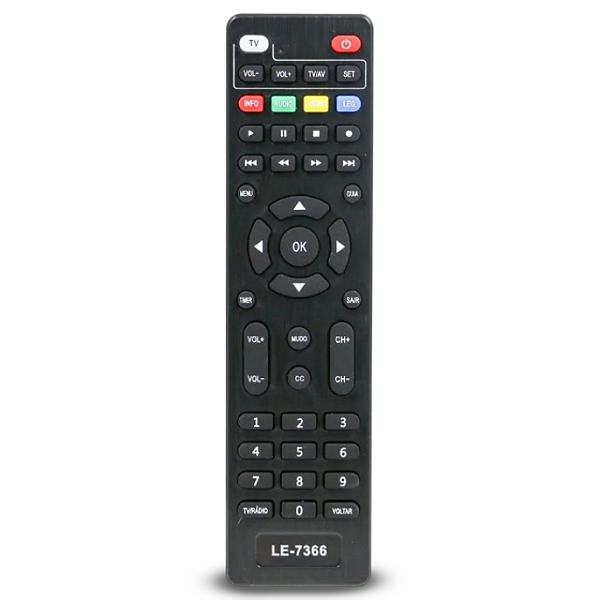 CONTROLE REMOTO CONVERSOR DIGITAL INTELBRAS LE-7366 LELONG