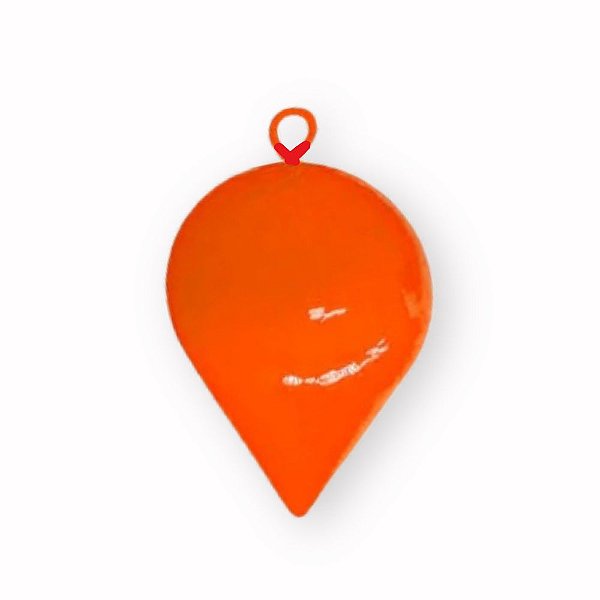 Chumbada Pião Laranja com Olhal