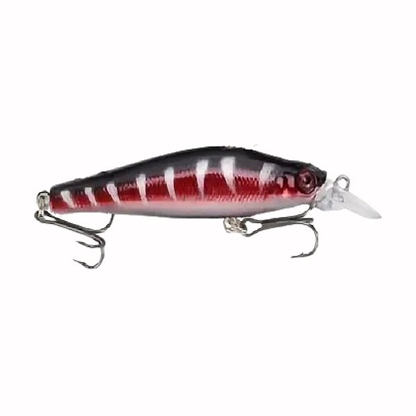 Iscas de Pesca Dura Minnow Vermelha e Preta - 8,8cm 8g