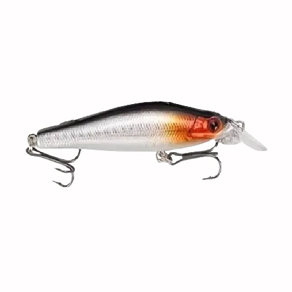 Iscas de Pesca Dura Minnow Branca e Laranja - 8,8cm 8g
