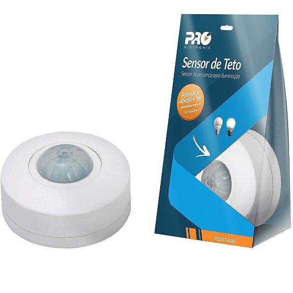 Sensor de Presença Sobrepor - Teto