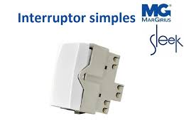 Módulo Interruptor Simples 10A Branco Sleek Margirius