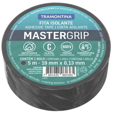Fita Isolante Classe C 0,13x19 mm Tramontina Verde 5 m