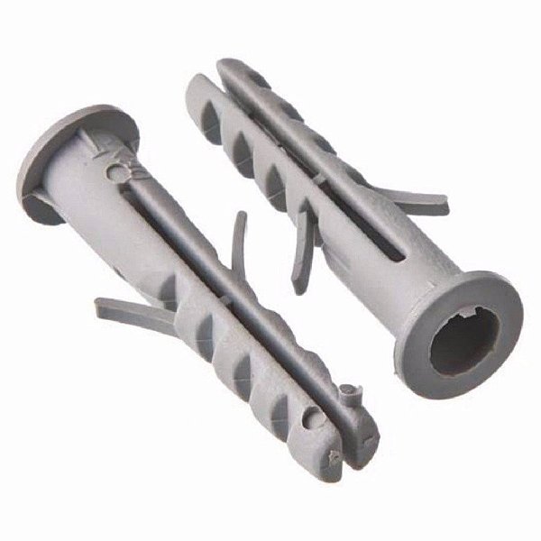 Bucha Plastica 10 Mm Com Anel De Encosto - 20Un.