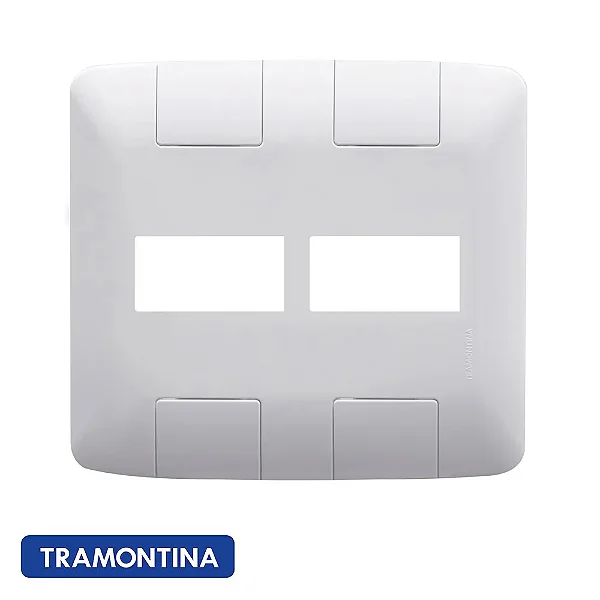 placa 2 postos 4X4 tablet branca