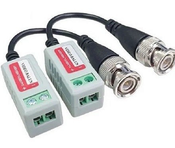 video balun passivo cftv conversor utp hd ahd tvi