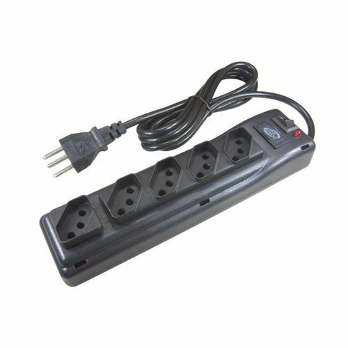 filtro de linha drap 5 saidas cor preta multiuso 10A 250v