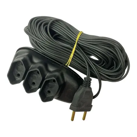 extensão elétrica de 3 tomadas cabo de 10 metros 10a 250v