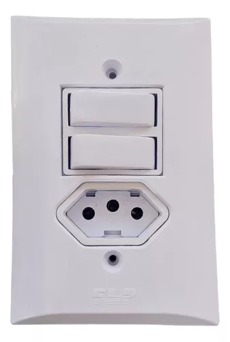 2 interruptor paralelo+tomada de 10A da linha FLP