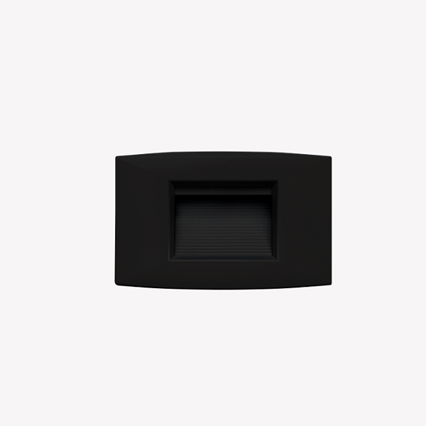 Balizador de Parede Step Opus 2w 3000k Bivolt IP65 Preto