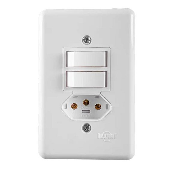 Cj Int 2 Tc Simp +1 Tom Fixa Emb Bip 2P+T 10a 250v - Safira