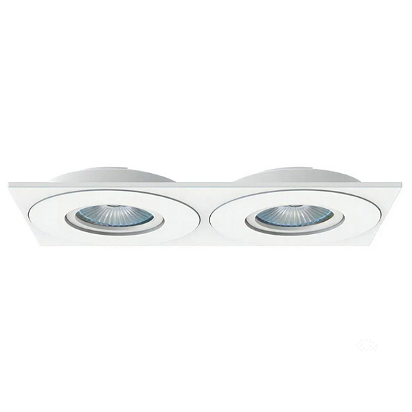 Spot de Embutir Duplo Face Plana Dicroica Mr16 Gu10 Biv IP20