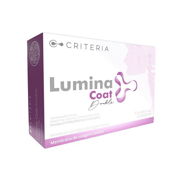 Membrana de colágeno Criteria Lumina Coat Double 2X20X30mm - Roxa