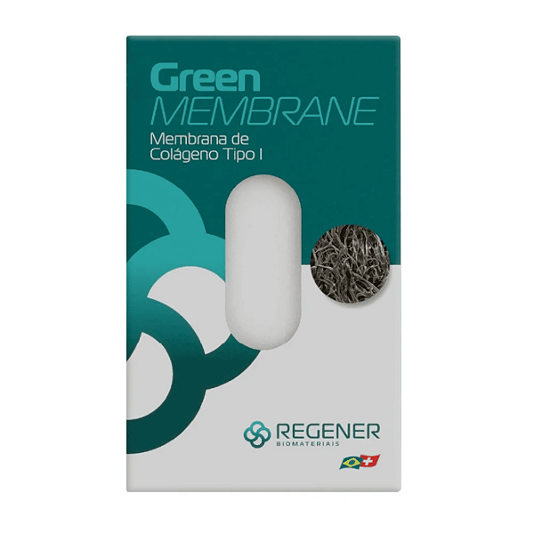 Membrana de Colageno Regener - Green Membrane | Tipo I 20mm X 25mm X 2mm