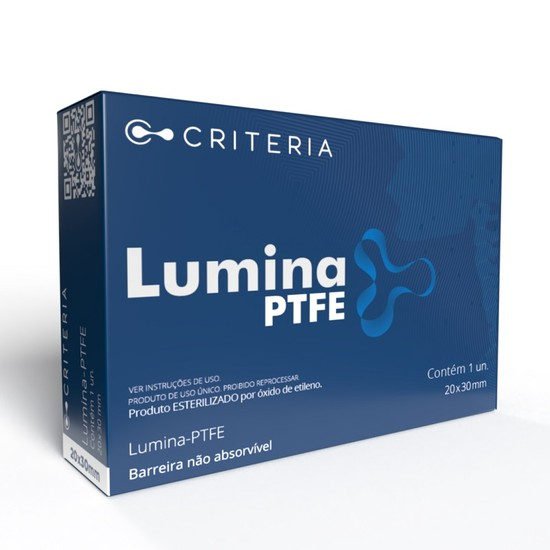 Barreira Regenerativa Lumina PTFE Criteria 20x30mm - Membrana d-PTFE Não Reabsorvível