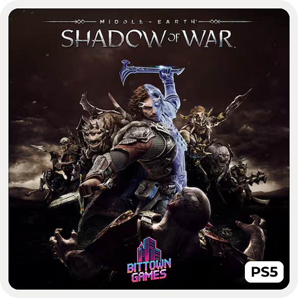 Sombras da Guerra - Shadow of War PS5 Mídia Digital
