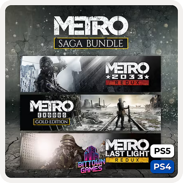 Conjunto Metro Saga PS4 PS5 Mídia Digital