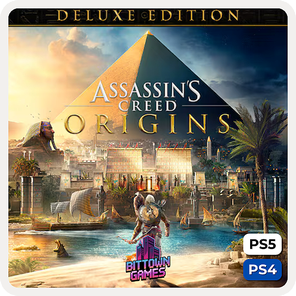 Assassin’s Creed Origins Deluxe PS4 PS5 Mìdia Digital