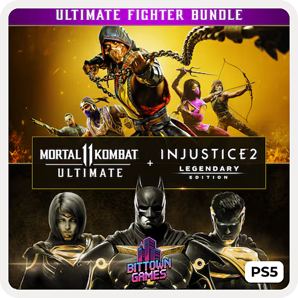 Mortal Kombat 11 Ultimate + Injustice 2 Edição Lendária PS5 Mídia Digital
