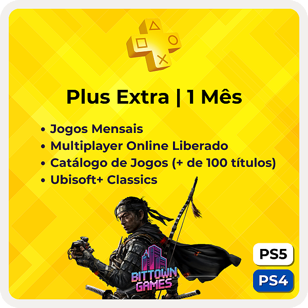 PSN Plus Extra 1 Mês Mídia Digital
