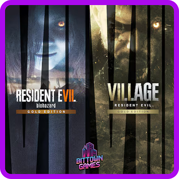 Resident Evil 7 Gold Edition + Village Gold Edition PS4 Mídia Digital