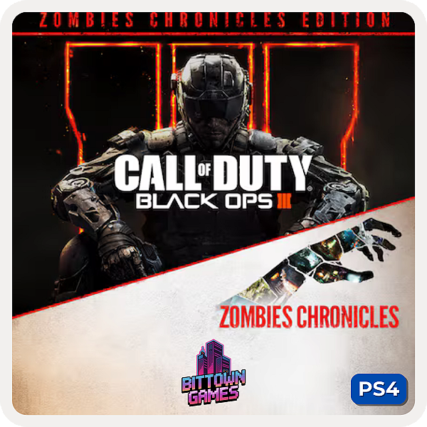 Call of Duty Black Ops 3 III + Zombies PS4 Mídia Digital