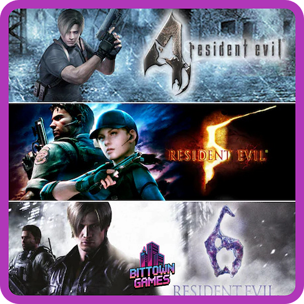 Pacote Triplo Resident Evil 4 + 5 + 6 PS4 Mídia Digital