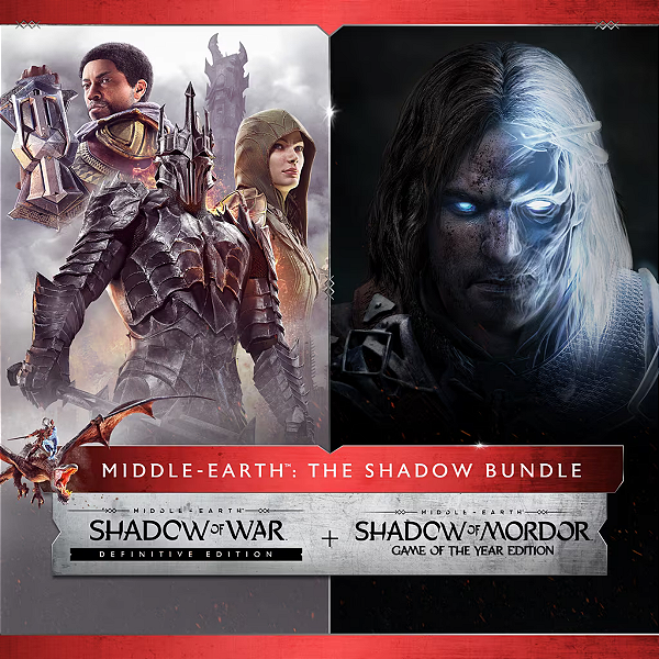 Pacote Terra Média: Sombras de Mordor + Sombras da Guerra Definitiva PS4 Mídia Digital