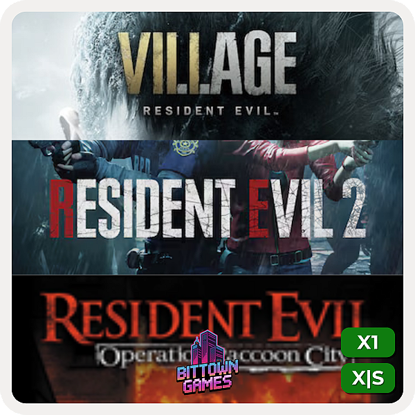 Resident Evil 2 + Village + Operation Raccoon City Xbox One | Xbox Series Mídia Digital