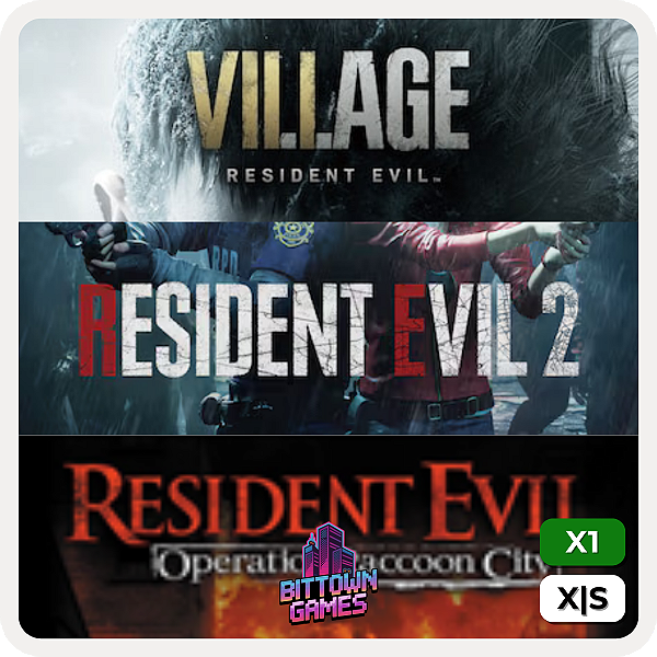 Resident Evil 2 + Village + Operation Raccoon City Xbox One | Xbox Series Mídia Digital
