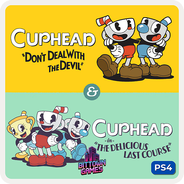 Cuphead + DLC The Delicious Last Course PS4 Mídia Digital