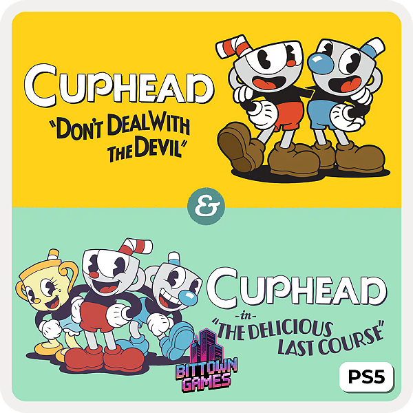 Cuphead + DLC The Delicious Last Course PS5 Mídia Digital