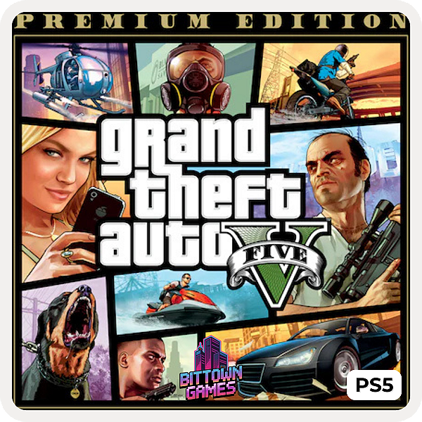 GTA Grand Theft Auto V 5 Edição Premium PS5 Mídia Digital