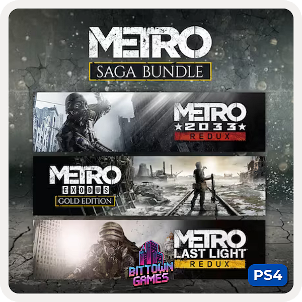 Conjunto Metro Saga PS4 Mídia Digital