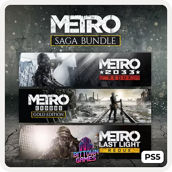 Conjunto Metro Saga PS5 Mídia Digital