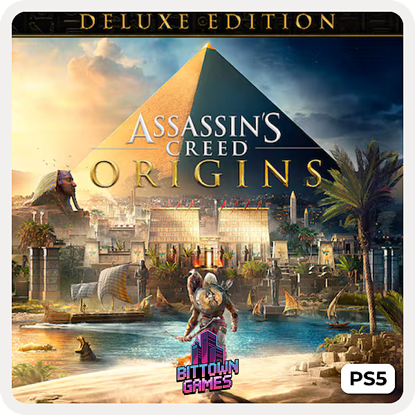 Assassin’s Creed Origins Deluxe PS5 Mìdia Digital