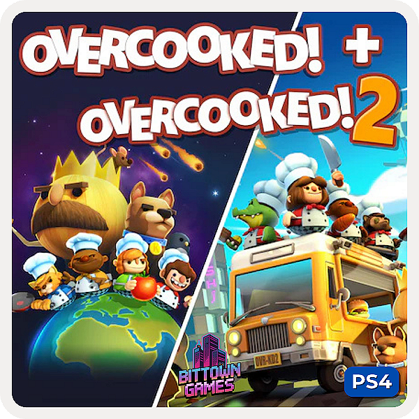 Overcooked! + Overcooked! 2 PS4 Mídia Digital