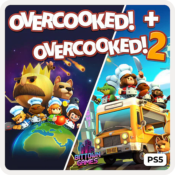 Overcooked! + Overcooked! 2 PS5 Mídia Digital
