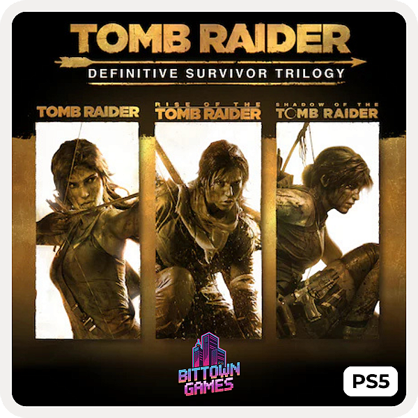 Tomb Raider: Definitive Survivor Trilogy PS5 Mídia Digital