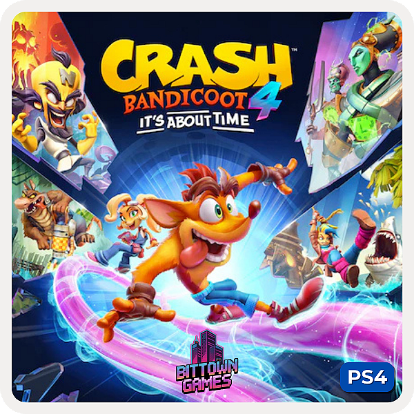 Crash Bandicoot 4 It's About Time PS4 Mídia Digital