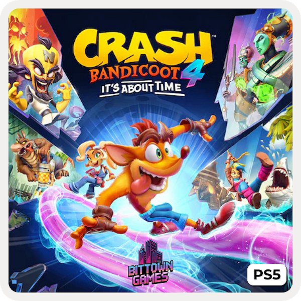 Crash Bandicoot 4 It's About Time PS5 Mídia Digital