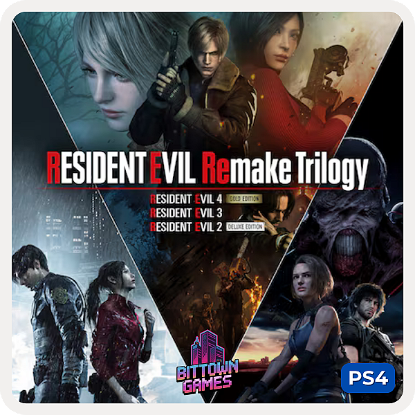 Resident Evil Remake Trilogy PS4 Mídia Digital