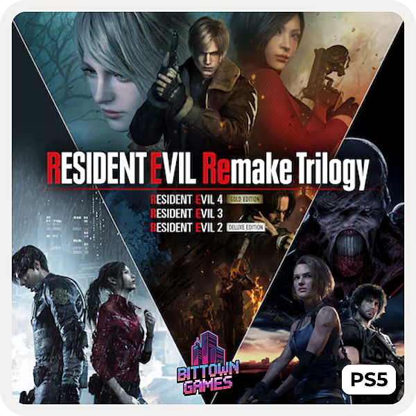 Resident Evil Remake Trilogy PS5 Mídia Digital