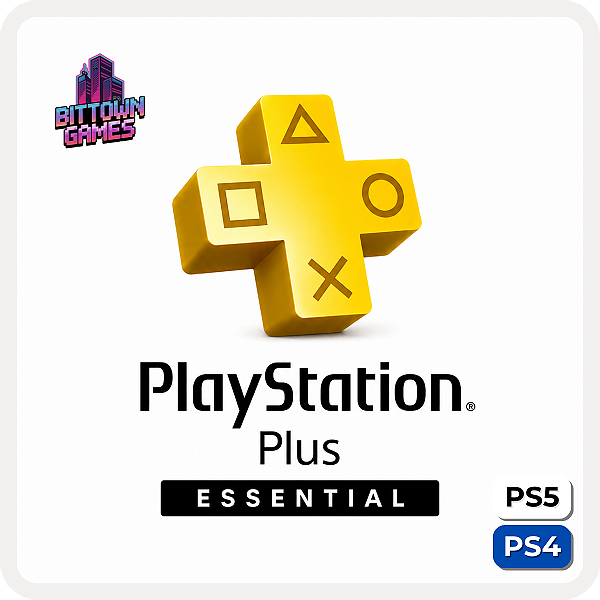 PSN Plus Essencial Essential PS4 ou PS5 Mídia Digital