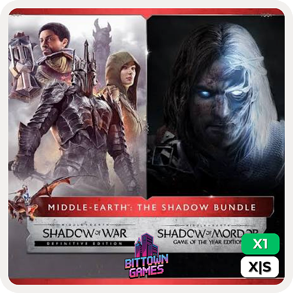 Pacote Terra Média: Sombras de Mordor + Sombras da Guerra Xbox One | Xbox Series Mídia Digital