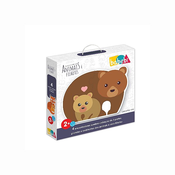 Quebra Cabeça Animais e Filhotes BaBeBi