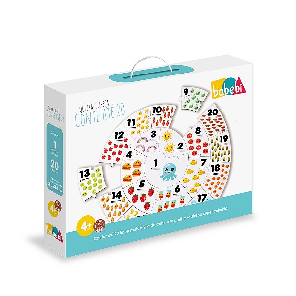 Quebra Cabeça Conte até 20 BaBeBi