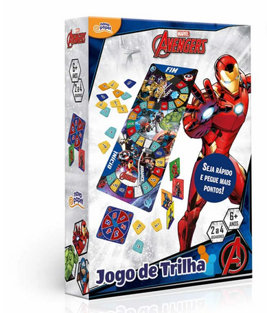 Jogo de Trilha Vingadores Novo Papel