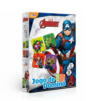 Jogo de Dominó Vingadores Novo Papel