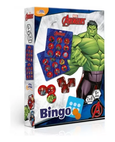 Jogo de Bingo Vingadores Novo Papel